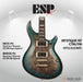 ESP Original MYSTIQUE NT-CTM/Burl Maple - Reptile Blue Burst [MIJ - Made in Japan] - Music Bliss Malaysia