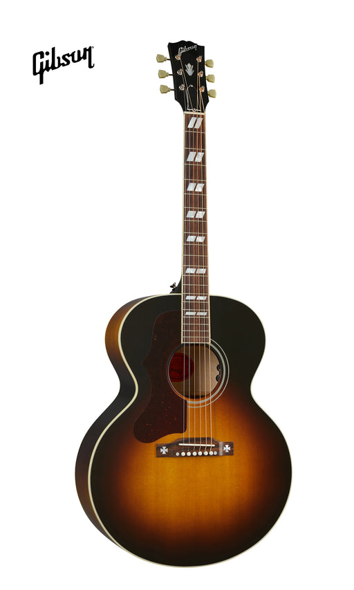 GIBSON J-185 ORIGINAL LEFT-HANDED ACOUSTIC-ELECTRIC GUITAR - VINTAGE SUNBURST - Music Bliss Malaysia