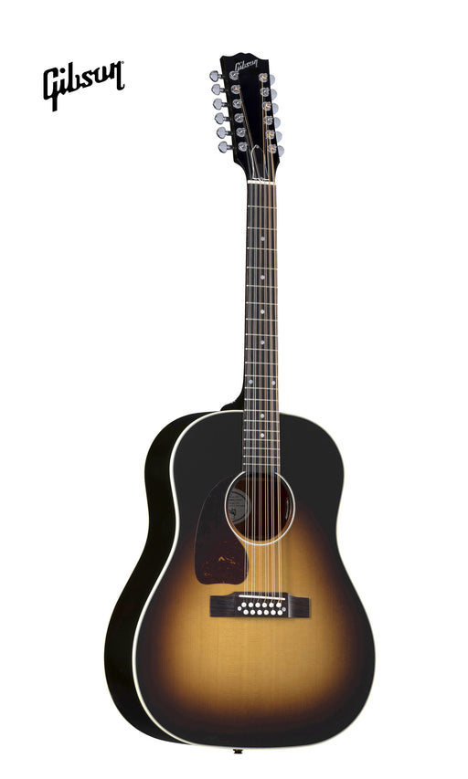 GIBSON J-45 STANDARD 12-STRING LEFT-HANDED ACOUSTIC-ELECTRIC GUITAR - VINTAGE SUNBURST - Music Bliss Malaysia