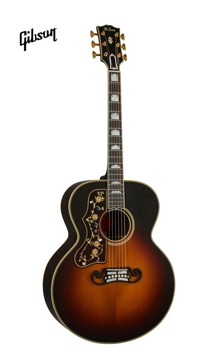GIBSON PRE-WAR SJ-200 ROSEWOOD LEFT-HANDED ACOUSTIC GUITAR - VINTAGE SUNBURST - Music Bliss Malaysia