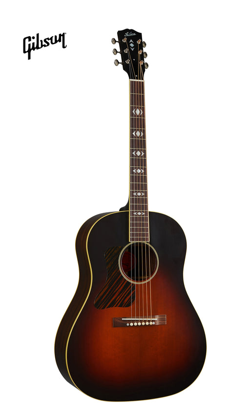 GIBSON 1936 ADVANCED JUMBO LEFT-HANDED ACOUSTIC GUITAR - VINTAGE SUNBURST - Music Bliss Malaysia