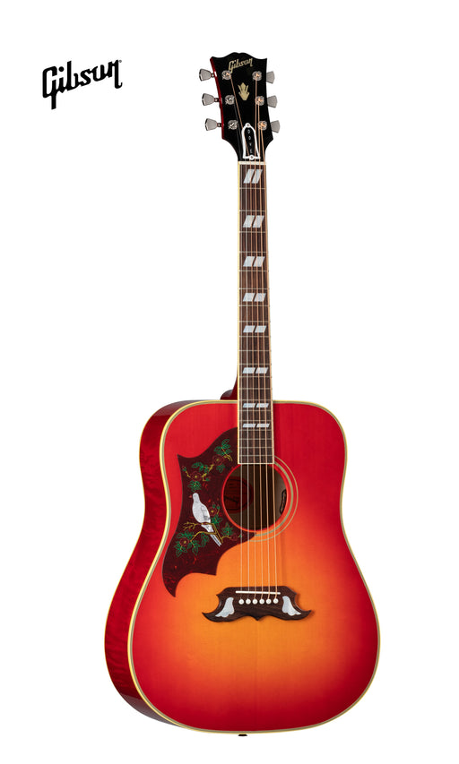 GIBSON DOVE ORIGINAL LEFT-HANDED ACOUSTIC-ELECTRIC GUITAR - VINTAGE CHERRY SUNBURST - Music Bliss Malaysia