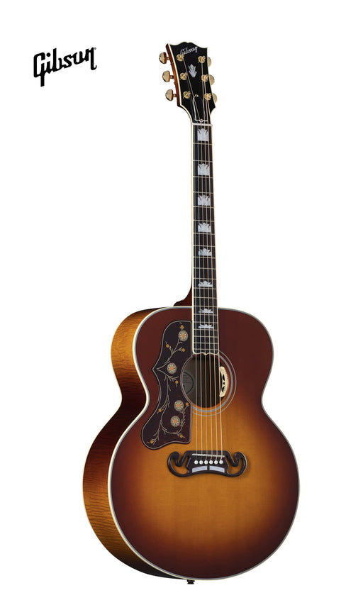 GIBSON SJ-200 STANDARD MAPLE LEFT-HANDED ACOUSTIC-ELECTRIC GUITAR - AUTUMNBURST - Music Bliss Malaysia