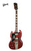 GIBSON 1964 SG STANDARD REISSUE WITH MAESTRO VIBROLA VOS LEFT-HANDED ELECTRIC ELECTRIC GUITAR - CHERRY RED - Music Bliss Malaysia