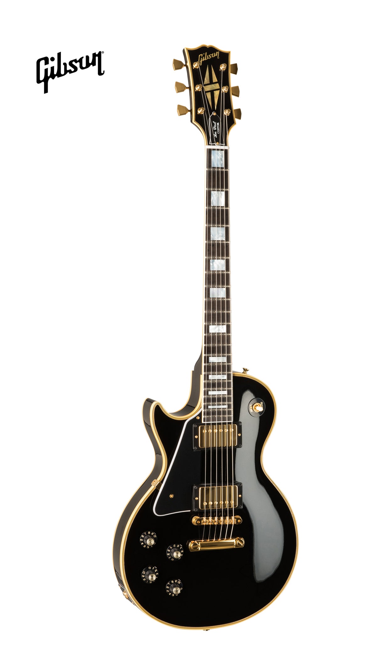 GIBSON 1968 LES PAUL CUSTOM REISSUE LEFT-HANDED ELECTRIC GUITAR - EBONY ...