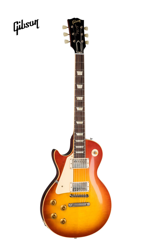 GIBSON 1958 LES PAUL STANDARD REISSUE VOS LEFT-HANDED ELECTRIC GUITAR - WASHED CHERRY SUNBURST - Music Bliss Malaysia