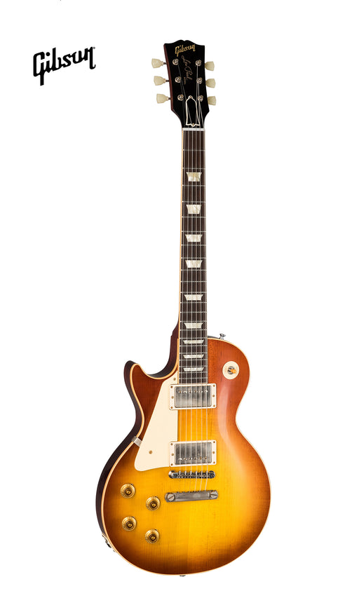 GIBSON 1958 LES PAUL STANDARD REISSUE VOS LEFT-HANDED ELECTRIC GUITAR - ICED TEA BURST - Music Bliss Malaysia