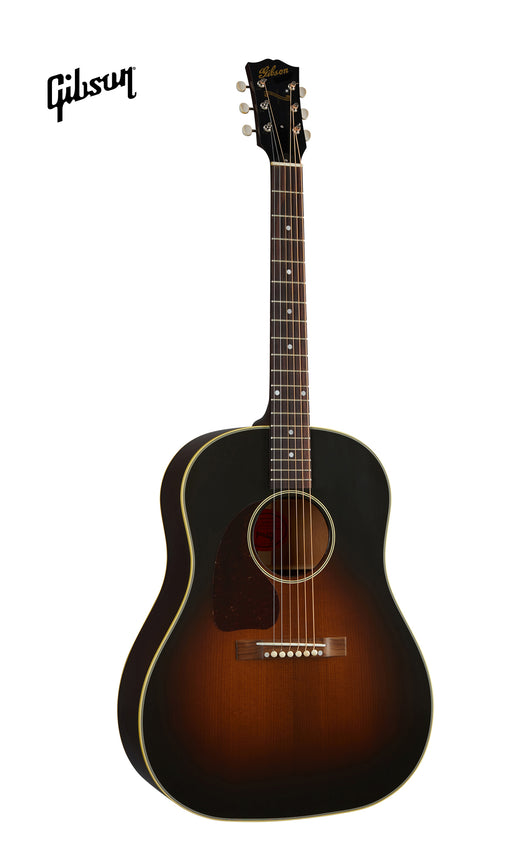 GIBSON 1942 BANNER J-45 LEFT-HANDED ACOUSTIC GUITAR - VINTAGE SUNBURST - Music Bliss Malaysia