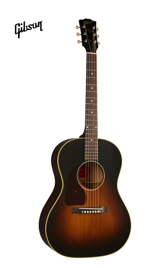 GIBSON 1942 BANNER LG-2 LEFT-HANDED ACOUSTIC GUITAR - VINTAGE SUNBURST - Music Bliss Malaysia