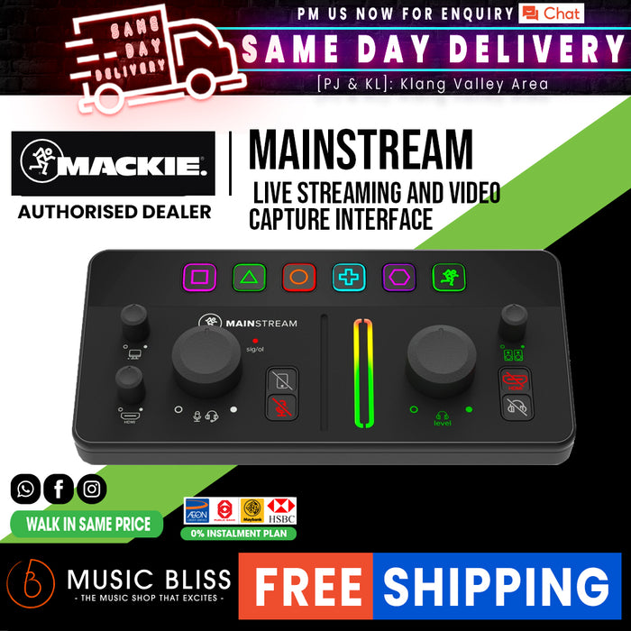Mackie MainStream Live Streaming and Video Capture Interface - Music Bliss Malaysia