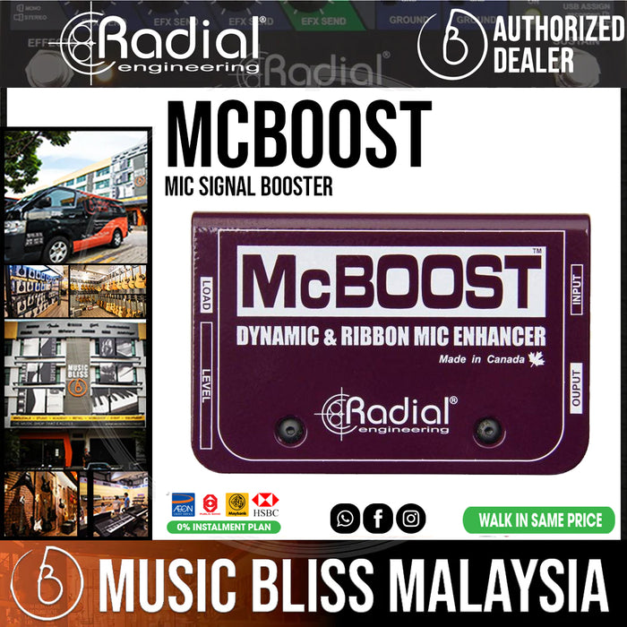 Radial Engineering McBoost Mic Signal Booster - Music Bliss Malaysia