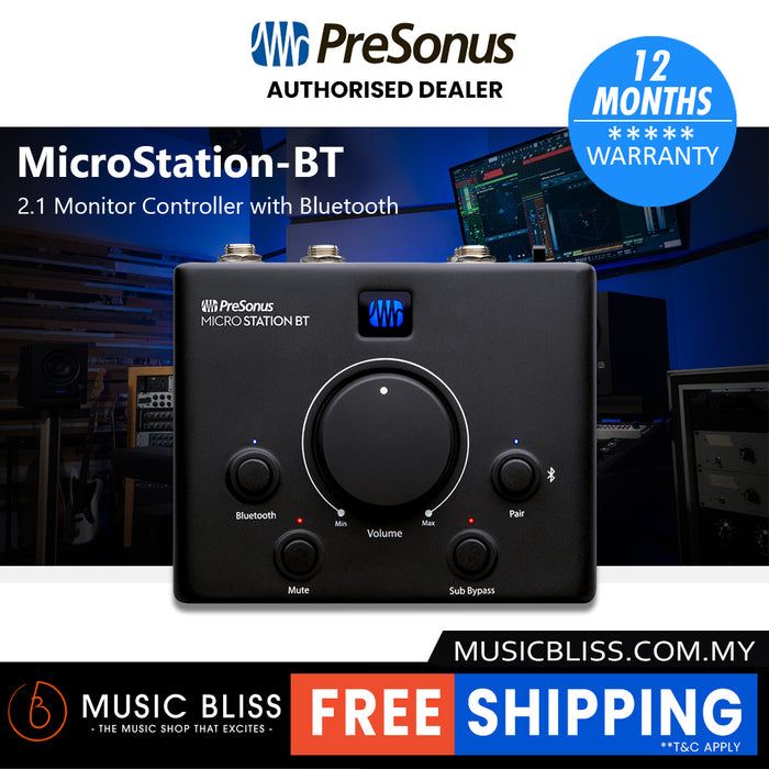 PreSonus Micro Station BT 2.1 Monitor Controller with Bluetooth