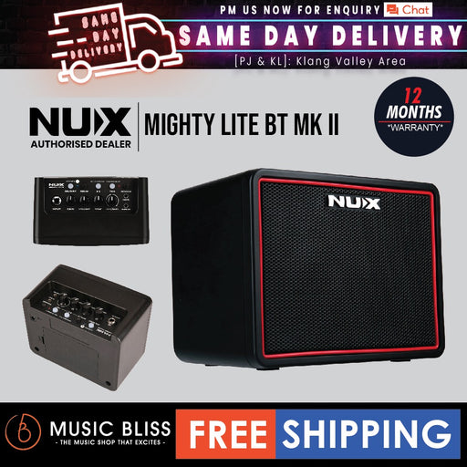 NUX Mighty Lite BT MKII Portable Desktop Modeling Amplifier - Music Bliss Malaysia