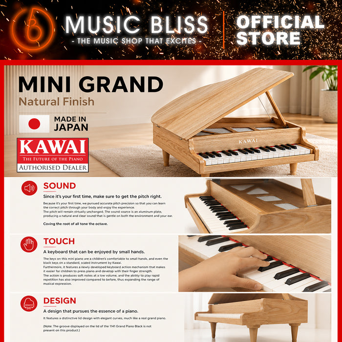 Kawai Mini Grand Piano - Natural (1144) MADE IN JAPAN