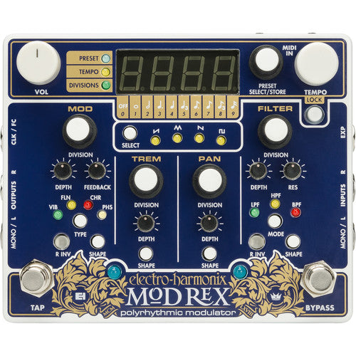 Electro Harmonix Mod Rex Polyrhythmic Modulator Pedal