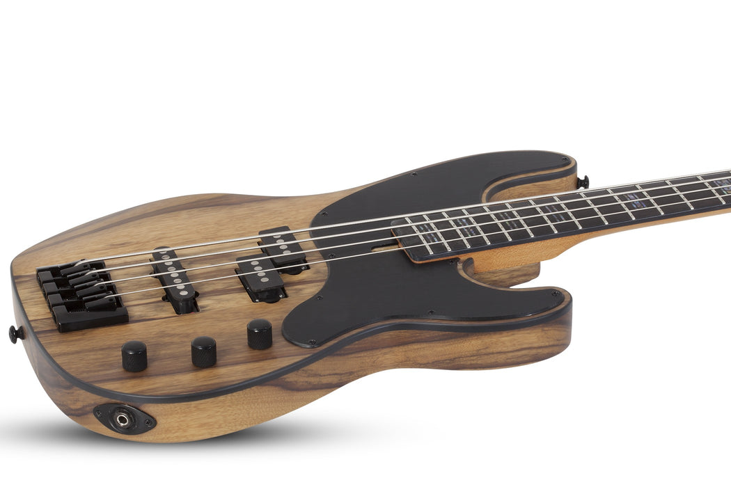 Schecter Model-T 4 Exotic Electric Bass Guitar - Black Limba