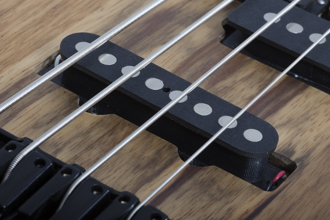 Schecter Model-T 4 Exotic Electric Bass Guitar - Black Limba