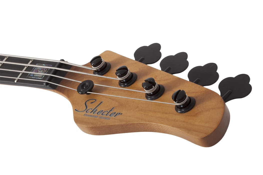 Schecter Model-T 4 Exotic Electric Bass Guitar - Black Limba