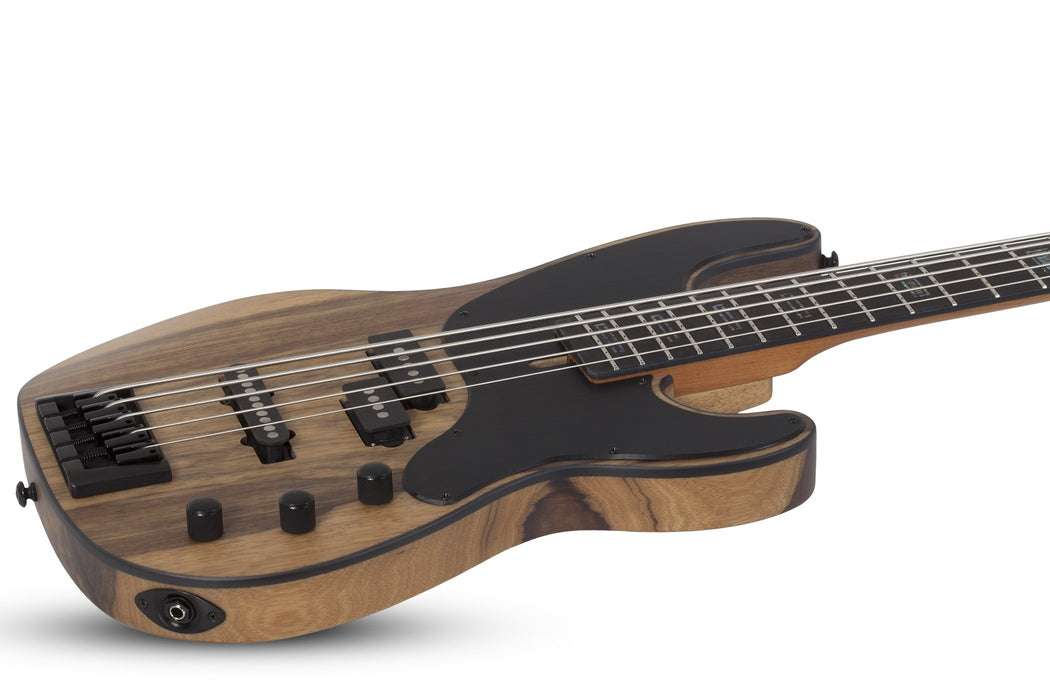Schecter Model-T 5 Exotic Electric Bass Guitar - Black Limba