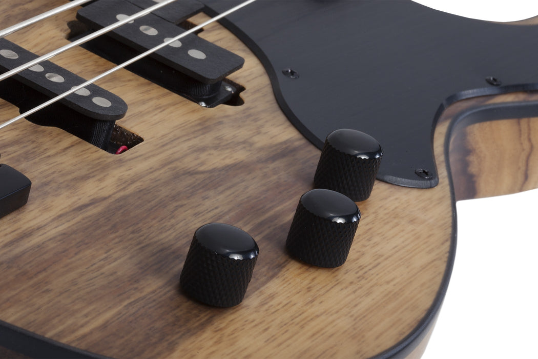 Schecter Model-T 5 Exotic Electric Bass Guitar - Black Limba
