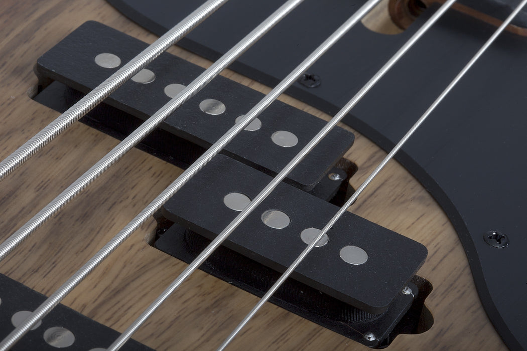 Schecter Model-T 5 Exotic Electric Bass Guitar - Black Limba