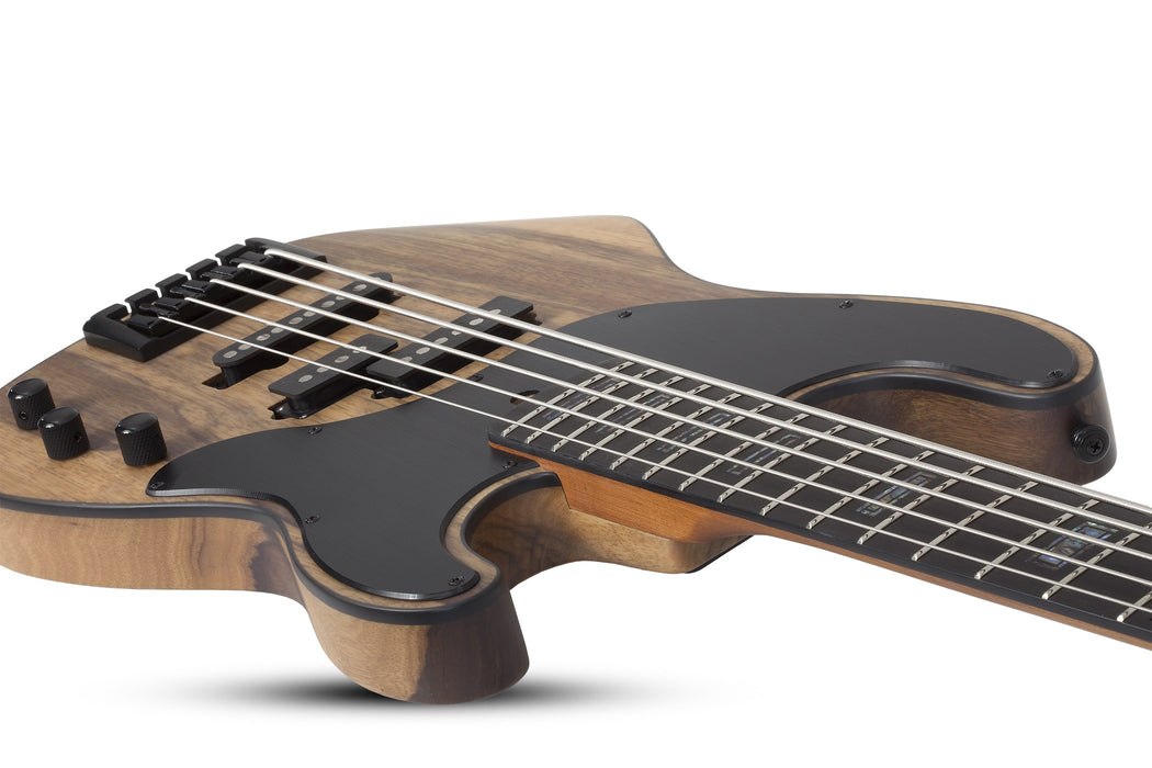 Schecter Model-T 5 Exotic Electric Bass Guitar - Black Limba