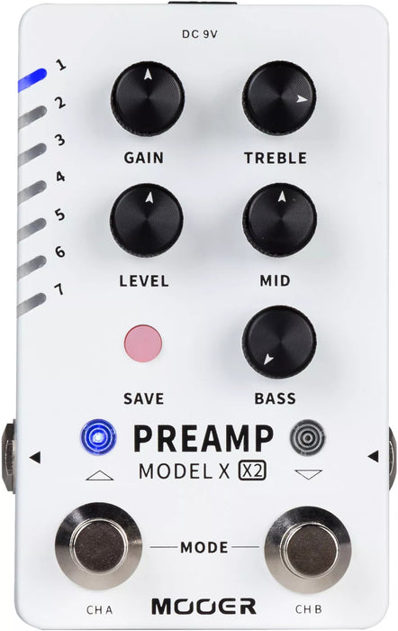 Mooer Preamp Model X2 Digital Effects Pedal