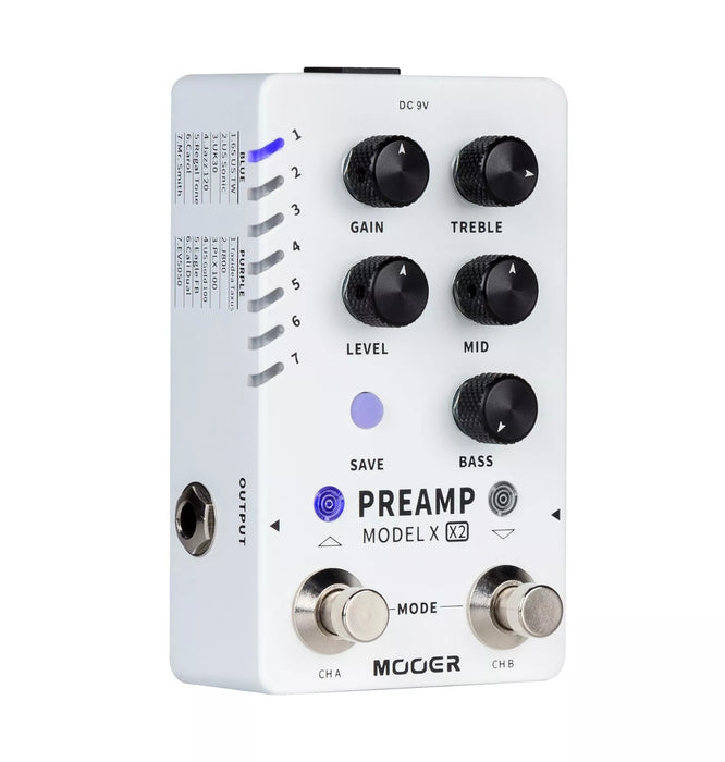 Mooer Preamp Model X2 Digital Effects Pedal