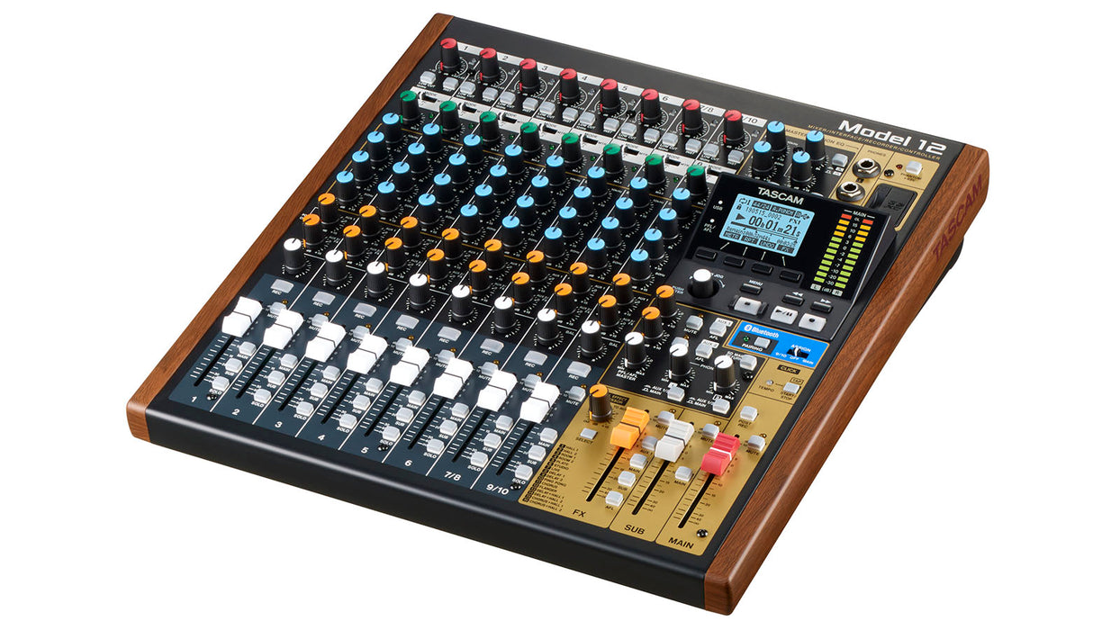 TASCAM Model 12 12-Track Digital Recording Mixer With DAW Controller & Audio Interface