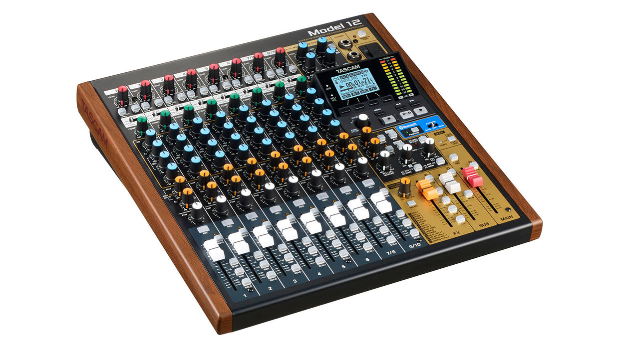 TASCAM Model 12 12-Track Digital Recording Mixer With DAW Controller & Audio Interface