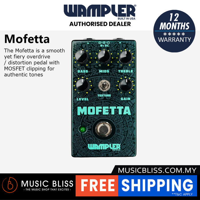 Wampler Mofetta Overdrive/Distortion Pedal