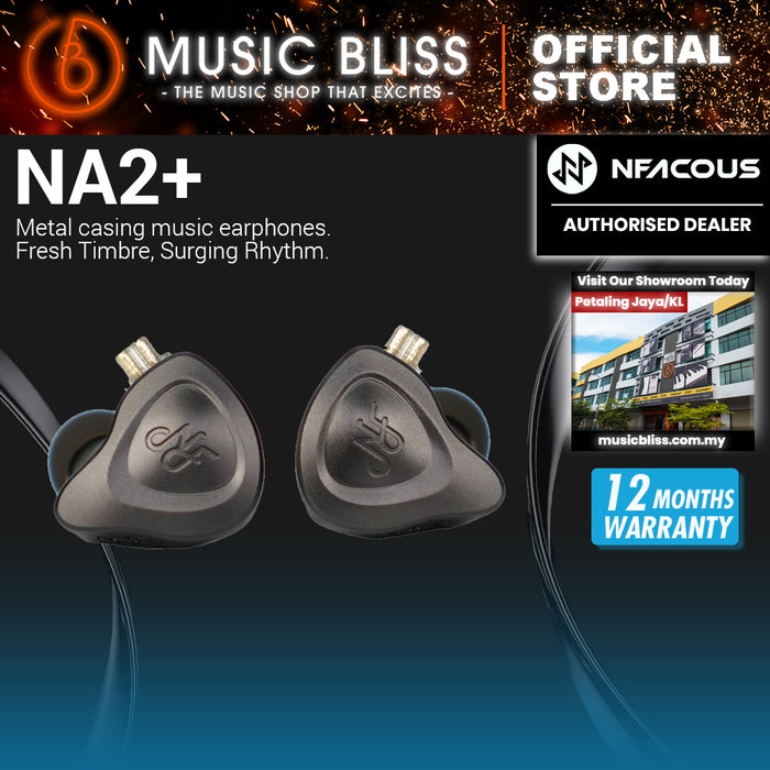NF ACOUS NA2+ IEM MC2L-10M Dynamic Driver, Metal casing music earphones. Fresh Timbre, Surging Rhythm.