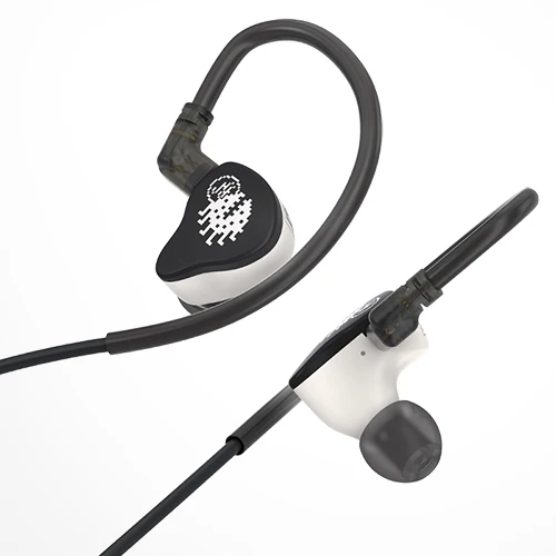 NF ACOUS NA3 MCL-10 Dynamic Driver Music Earphone/IEM with unique design 'Pixel Monster' - Black