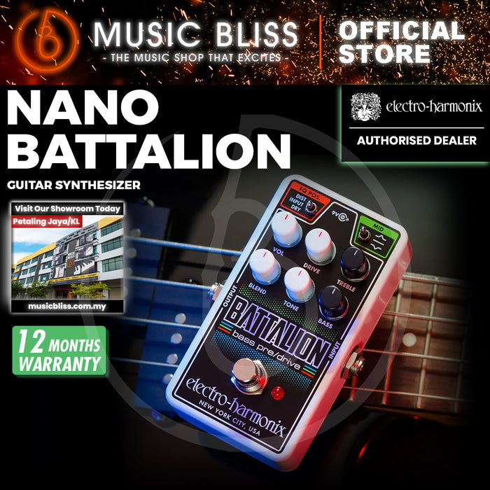 Electro Harmonix Nano Battalion Bass Preamp & Overdrive