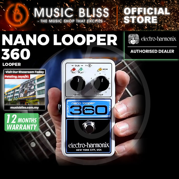Electro Harmonix Nano Looper 360 Looping Pedal for Guitar or Bass