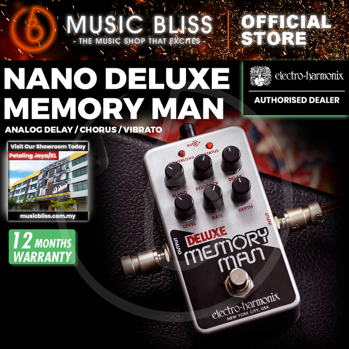 Electro Harmonix Nano Deluxe Memory Man Analog Delay/Chorus/Vibrato Pedal