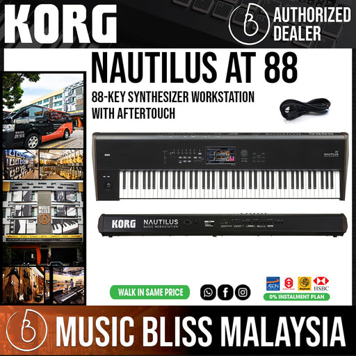 Korg Nautilus 88 88-Key Synthesizer Workstation with Aftertouch - Music Bliss Malaysia