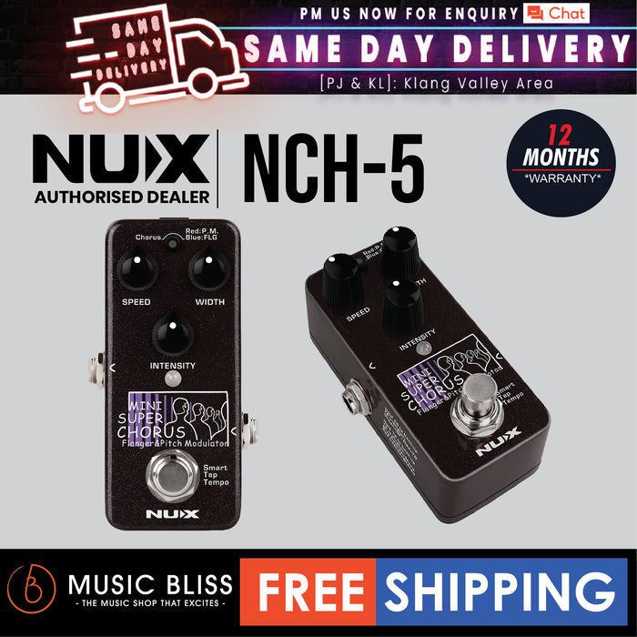 NUX NCH-5 Mini SCF Modulation Effects Pedal - Music Bliss Malaysia