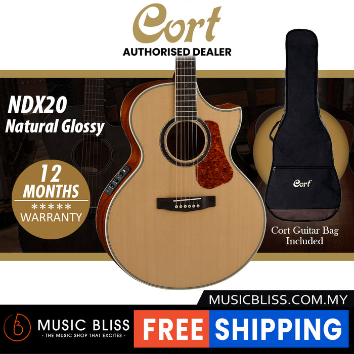 Cort NDX20 Acoustic Guitar with Bag - Natural