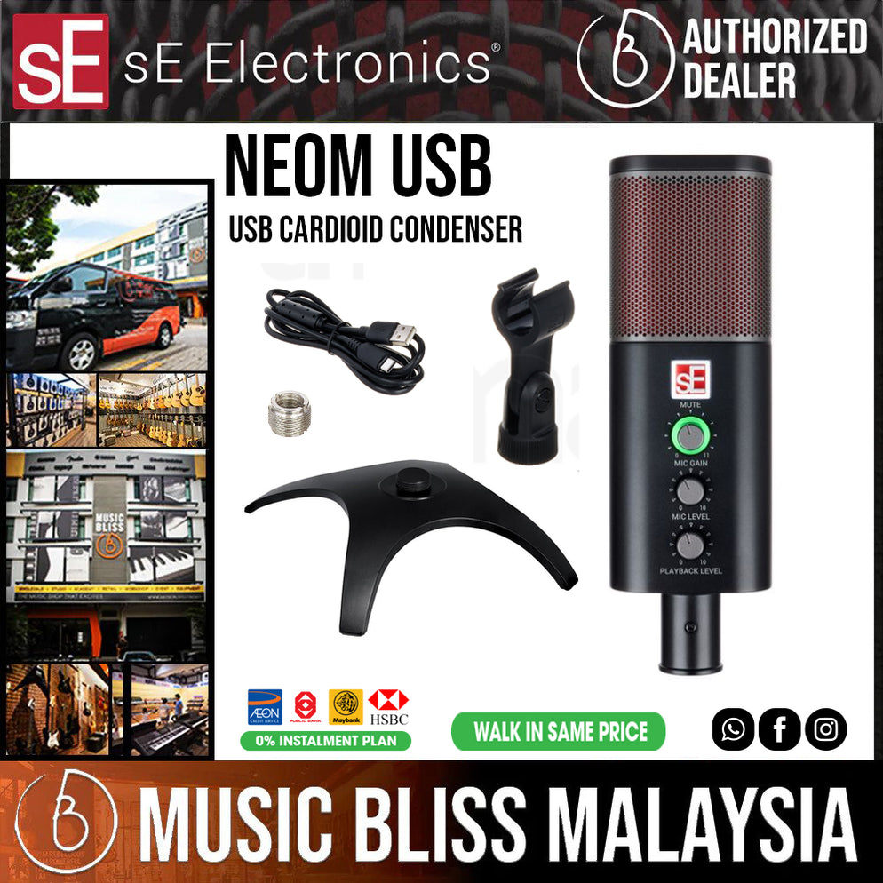 sE Electronics Neom USB Condenser Microphone | Music Bliss Malaysia