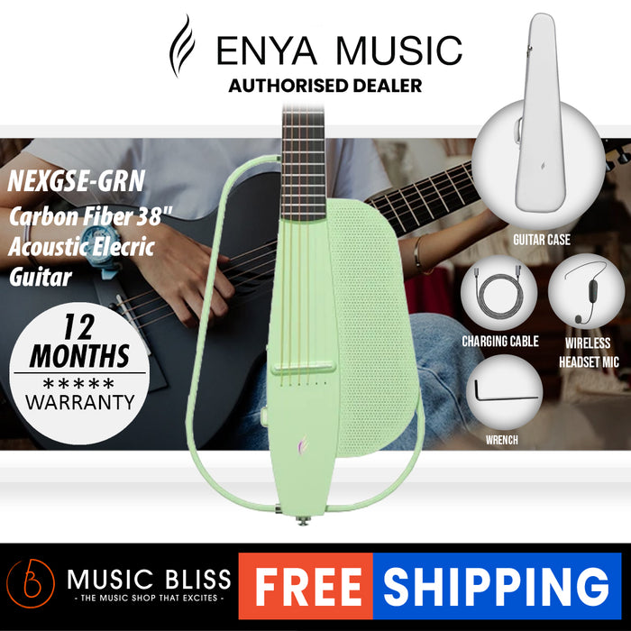 Enya NEXG SE Carbon Fiber Guitar - Green - Music Bliss Malaysia