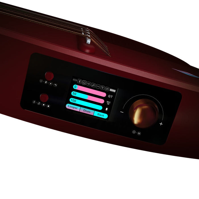 Enya NEXG2 Carbon Fiber Smart Guitar - Red - Nylon - Music Bliss Malaysia