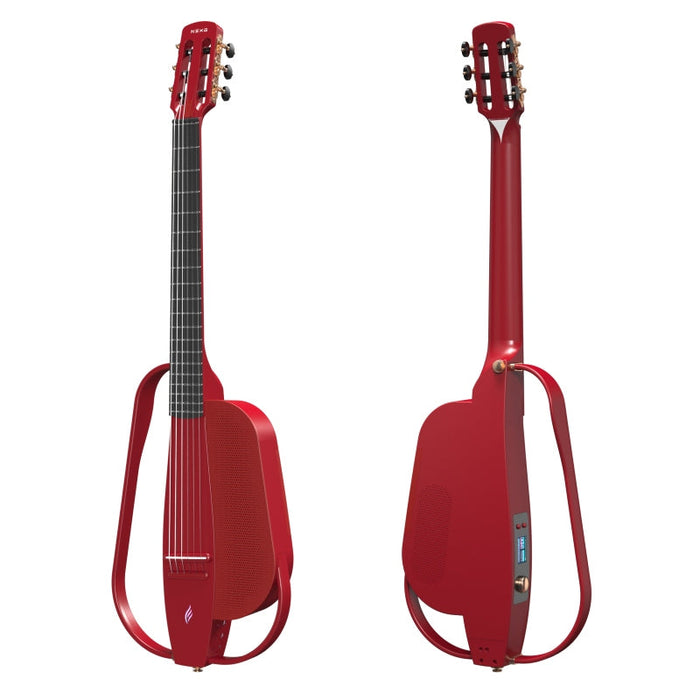 Enya NEXG2 Carbon Fiber Smart Guitar - Red - Nylon - Music Bliss Malaysia