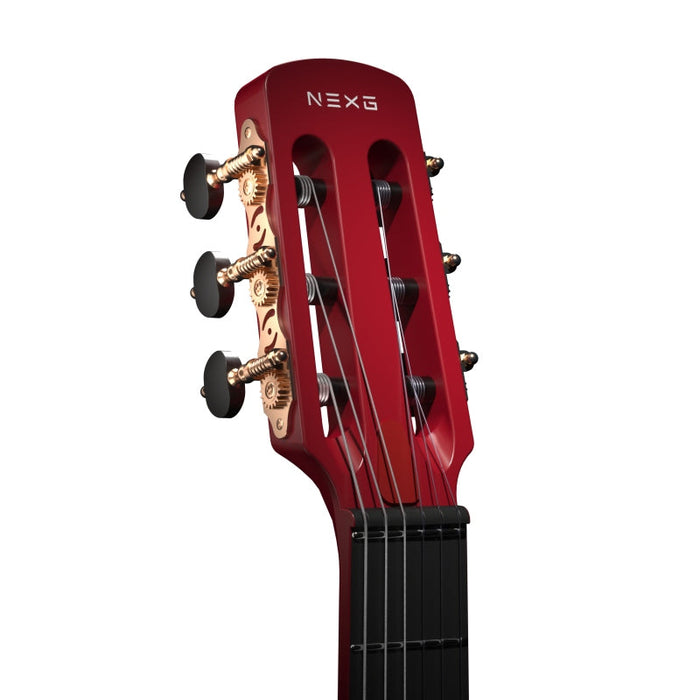 Enya NEXG2 Carbon Fiber Smart Guitar - Red - Nylon - Music Bliss Malaysia