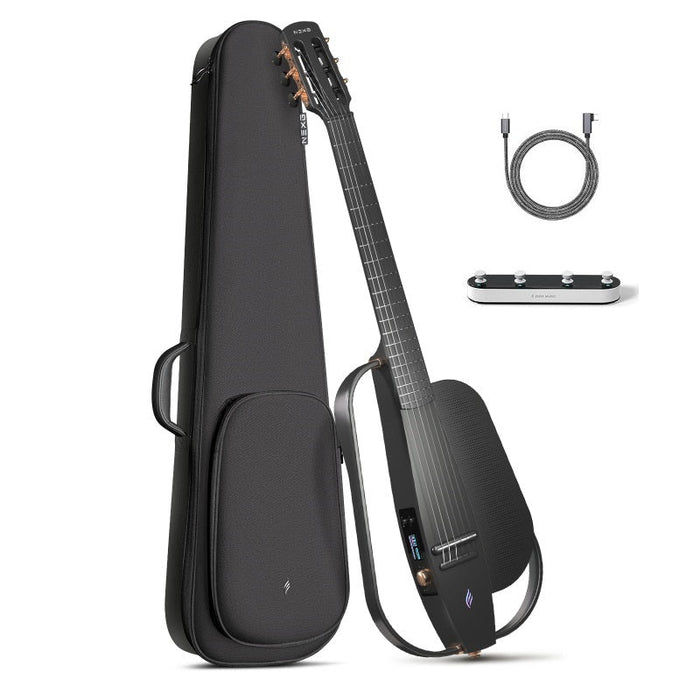 Enya NEXG2 Carbon Fiber Smart Guitar, Nylon Black Music Bliss Malaysia