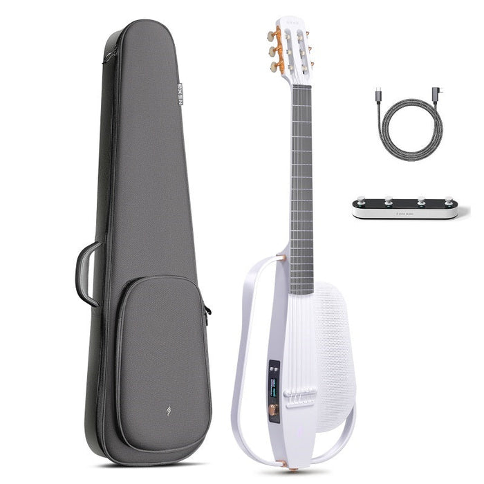 Enya NEXG2 Carbon Fiber Smart Guitar White Nylon Music Bliss Malaysia