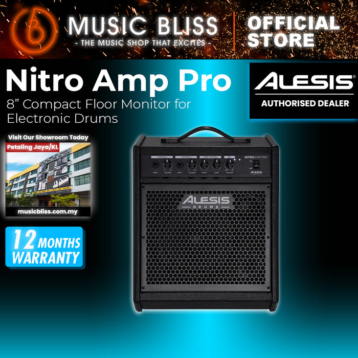 Alesis Nitro Amp Pro 8” Compact Floor Monitor for Electronic Drums