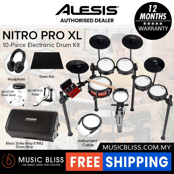L-Rod Mount Clamp For Alesis Nitro Electronic Drum – 1 1/8x3/4 Steel Bar, Lite Burst