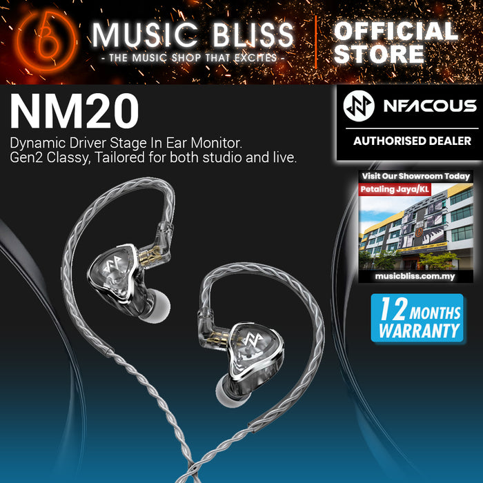 NF Acous NM20 Professional Live Stage In Ear Monitor (Grey)