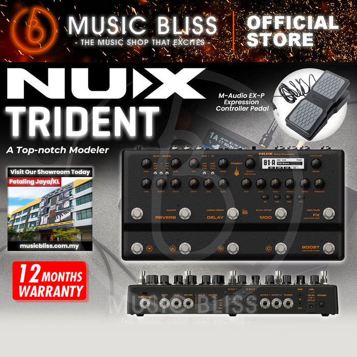 NUX Trident NME-5 Multi Effect Processor Guitar Pedal With Amp Modeler With IR Loader